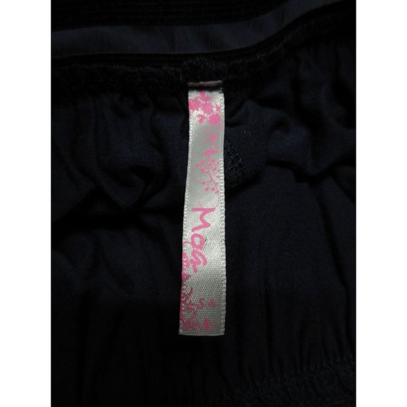 Moa wide elastic waist band navy maxi skirt - Picture 6 of 10